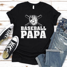 Load image into Gallery viewer, Men&#39;s Baseball Papa T-Shirt Coach Father&#39;s Day Gift Shirt T-Shirt
