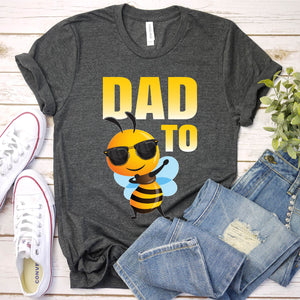 Men's Dabbing Bee Funny Dad To Bee Fathers Day T- Shirt