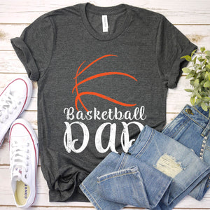 Men's Proud Basketball Dad Fathers Day T-Shirt