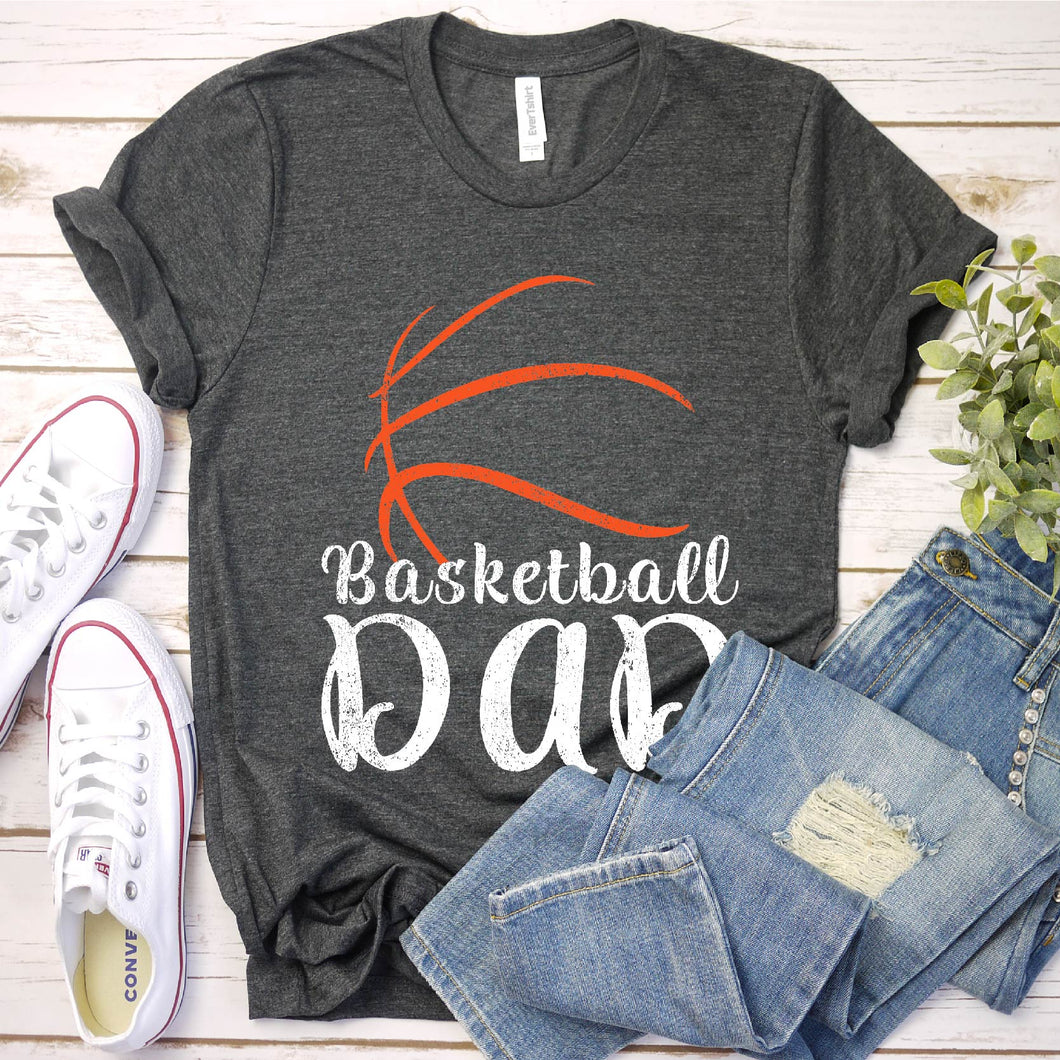 Men's Proud Basketball Dad Fathers Day T-Shirt