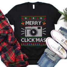 Load image into Gallery viewer, Ugly Photographer Merry Click&#39;mas Xmas Gifts Photographer Christmas Tshirt
