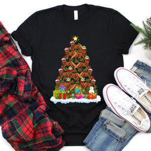 Mink Animal Christmas Tree Mink Xmas T-Shirt for Men Women Girls Kids