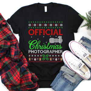 Ugly Funny Official Christmas Photographer Christmas T-Shirt