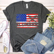 Load image into Gallery viewer, Plumber Plumbing American Flag Vintage Father&#39;s Day T-shirt
