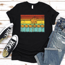Load image into Gallery viewer, Palm Trees Simple Sophisticated Summer T-shirt

