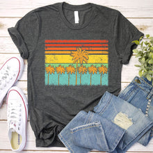 Load image into Gallery viewer, Palm Trees Simple Sophisticated Summer T-shirt

