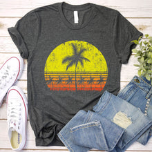 Load image into Gallery viewer, Palm Trees Simple Sophisticated Summer T-shirt
