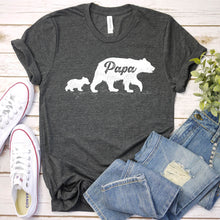 Load image into Gallery viewer, Mens Papa Bear Animal Lover Papa Bear Father&#39;s Day T-Shirt
