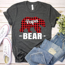 Load image into Gallery viewer, Papa Bear Shirt Papa Bear Father&#39;s Day Pajama T-shirt
