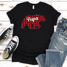 Load image into Gallery viewer, Papa Bear Shirt Papa Bear Father&#39;s Day Pajama T-shirt
