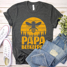 Load image into Gallery viewer, Mens Bee Vintage Retro Beekeeping Papa Beekeeper Fathers Day T-Shirt
