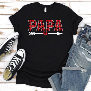 Papa Pajama Shirt Papa Father's Day T-shirt