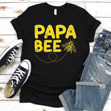 Load image into Gallery viewer, Men&#39;s Papa Bee Beekeeper Funny Father&#39;s Day Bee Lover Gift T-Shirt
