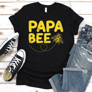 Men's Papa Bee Beekeeper Funny Father's Day Bee Lover Gift T-Shirt