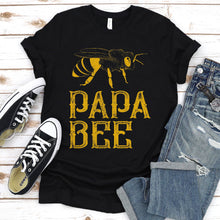 Load image into Gallery viewer, Men&#39;s Papa Bee Beekeeper Funny Father&#39;s Day Bee Lover Gift T-Shirt

