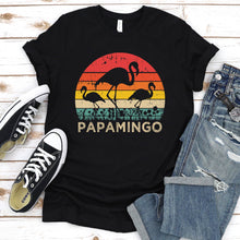 Load image into Gallery viewer, Flamingo Lover Papa Flamingo Father&#39;s Day Vintage T-Shirt
