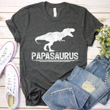 Load image into Gallery viewer, Dinosaur Lover T-Rex Papasaurus Father&#39;s Day T-shirt
