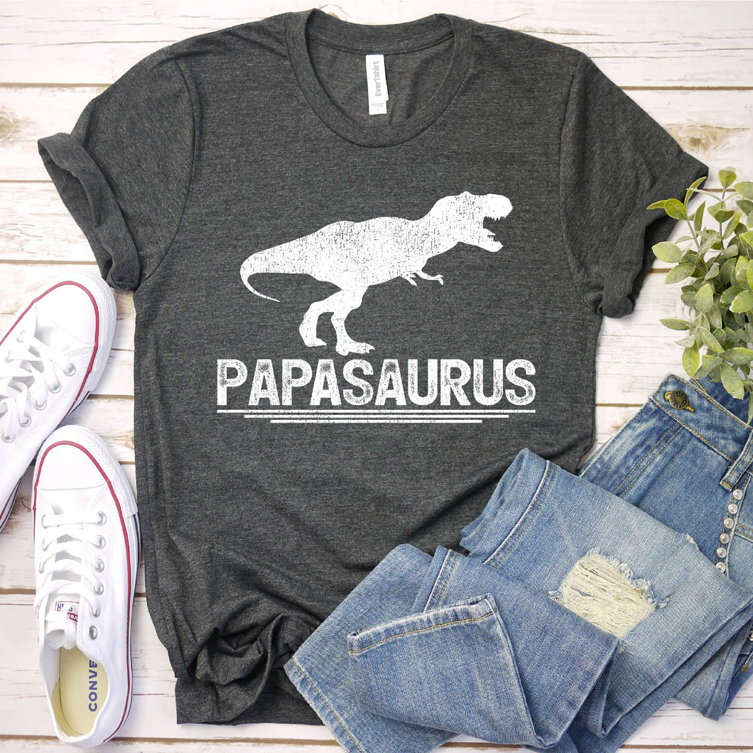 Dinosaur Lover T-Rex Papasaurus Father's Day T-shirt