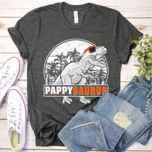 Load image into Gallery viewer, Pappysaurus Vintage Style T-Rex Dinosaur Pappy Saurus Father&#39;s Day T-shirt
