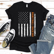 Load image into Gallery viewer, Patriotic Bball Player Lover Basketball Coach Dad T-Shirt
