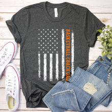 Load image into Gallery viewer, Patriotic Bball Player Lover Basketball Coach Dad T-Shirt
