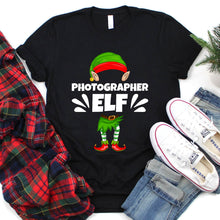 Load image into Gallery viewer, Photographer Elf Xmas Funny Photographer Christmas T-Shirt
