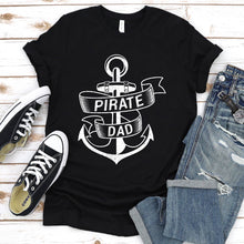 Load image into Gallery viewer, Pirate Dad Jolly Roger Fathers Day Gifts Family Matching T-Shirt
