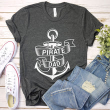 Load image into Gallery viewer, Pirate Dad Jolly Roger Fathers Day Gifts Family Matching T-Shirt
