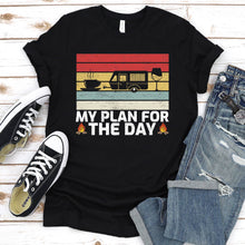 Load image into Gallery viewer, Vintage Camping Shirt Plan For The Day T-Shirt
