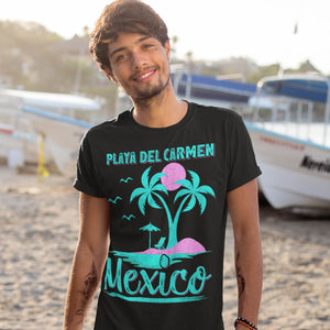 Family Summer Vacation Men Women Girls Playa Del Carmen Beach Mexico T-shirt
