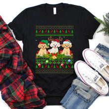 Load image into Gallery viewer, Poodle Lover Xmas Lighting Santa Ugly Poodle Christmas Tshirt
