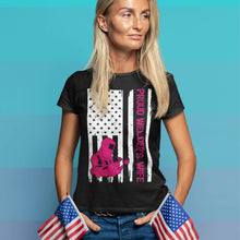Load image into Gallery viewer, USA Patriotic Proud Welder Wife Usa Flag T-Shirt For Women
