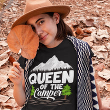 Load image into Gallery viewer, Queen Of The Camper Shirt Outdoor Camping Girls T-Shirt
