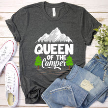 Load image into Gallery viewer, Queen Of The Camper Shirt Outdoor Camping Girls T-Shirt
