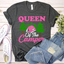 Load image into Gallery viewer, Camping Shirt Queen Of The Camper T-Shirt
