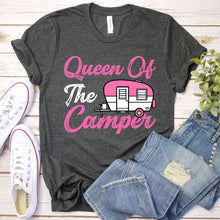 Load image into Gallery viewer, Camping Shirt Queen Of The Camper T-Shirt
