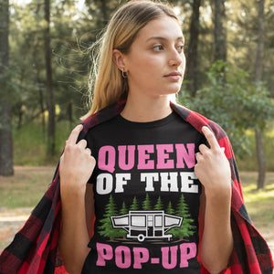 Queen Of The Pop UP Camping Girls T-Shirt