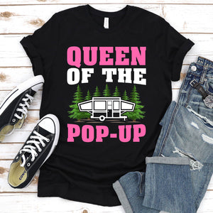 Queen Of The Pop UP Camping Girls T-Shirt