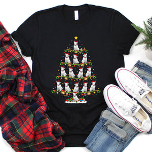 Rat Terrier Dog Xmas Tree Funny Rat Terrier Dog Christmas T-Shirt