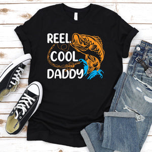 Reel Cool Daddy Fishing Daddy Fathers Day T-shirt
