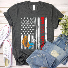 Load image into Gallery viewer, Reel Cool Stepdad Usa Flag Shirt Fishing Stepdad Fathers Day T-shirt
