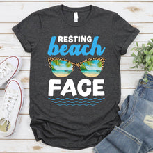 Load image into Gallery viewer, Resting Beach Face Vintage Retro Funny Beach Vacation T-Shirt
