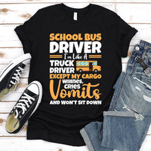 Load image into Gallery viewer, School District Drivers Yellow Shuttle Bus Drivers Father&#39;s Day T-shirt
