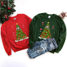 Load image into Gallery viewer, Funny Sheltie Xmas Lighting Tree Sheltie Christmas T-Shirt
