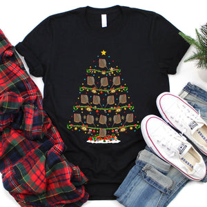 Skate Fish Xmas Tree Funny Skate Fish Christmas T-Shirt