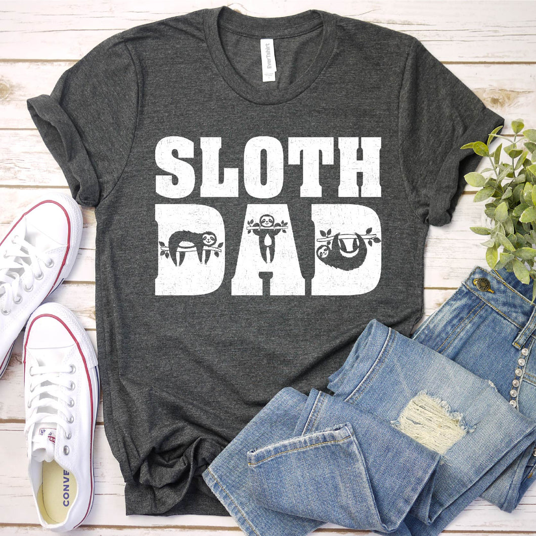 Sloth Lover Shirt Sloth Dad Father's Day T-shirt