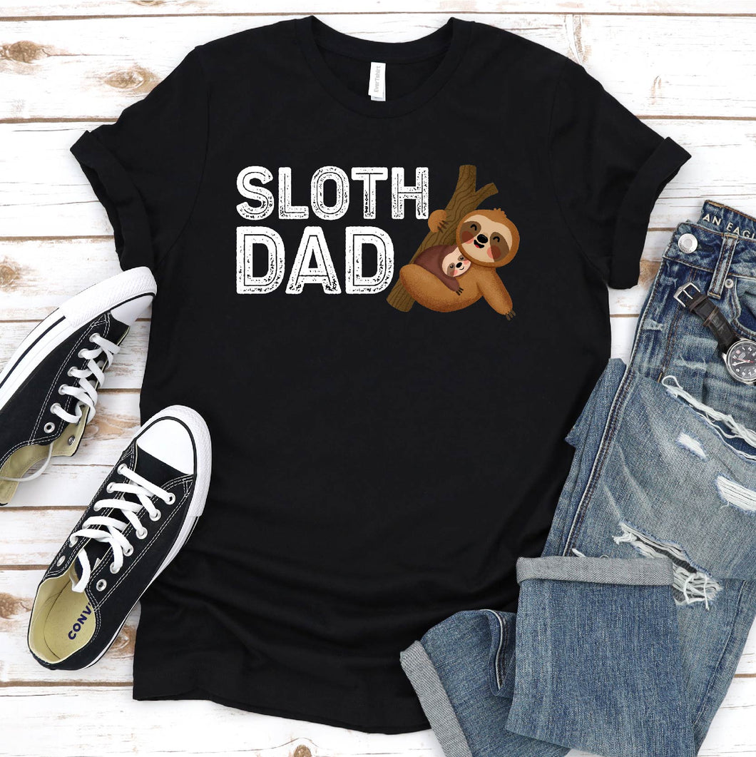 Sloth Lover Shirt Sloth Dad Father's Day T-shirt