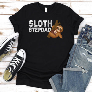 Sloth Lover Shirt Sloth Stepdad Father's Day T-shirt