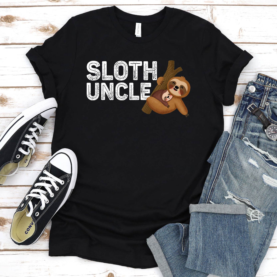 Sloth Lover Shirt Sloth Uncle Father's Day T-shirt