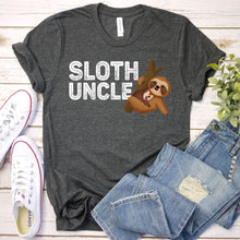Load image into Gallery viewer, Sloth Lover Shirt Sloth Uncle Father&#39;s Day T-shirt
